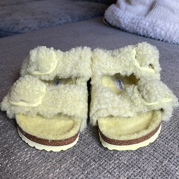 NWT BIRKENSTOCK BIG BUCKLE Teddy Fur Arizona! - Picture 8 of 14